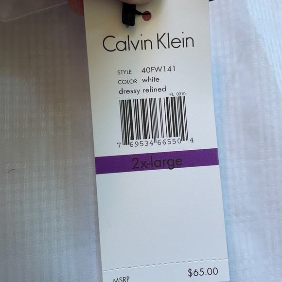 NWT Calvin Klein dress shirt size 2xl - Picture 6 of 7